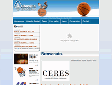 Tablet Screenshot of albavillabasket.com